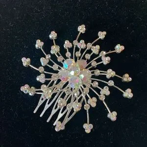 Accessories | Nwot Brilliant Iridescent Crystal Hair Comb  display picture 3